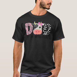 Camiseta Pai Do Aniversário Para Fazenda De Vaca De Raparig