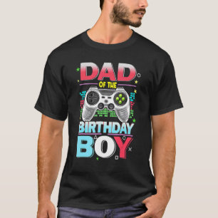 Camiseta Pai Do Aniversário Video games Pais