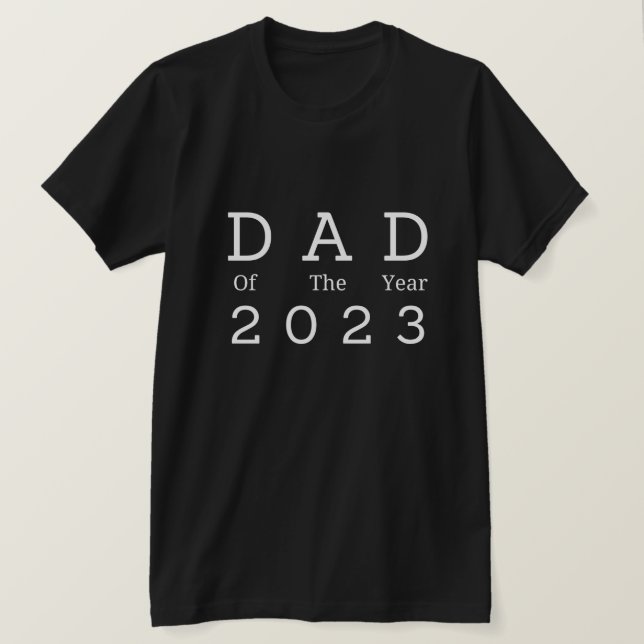 Camiseta Pai do Ano de 2023 Celebrar a paternidade (Frente do Design)