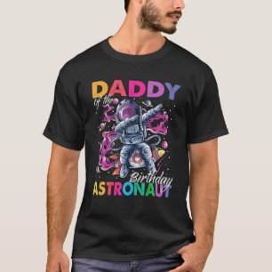Camiseta Pai Do Astronauta De Aniversário Gift Tema Espaci