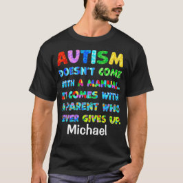 Camiseta Pai do AUTISM nunca desiste