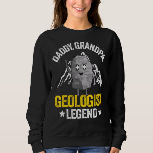 Camiseta Pai do Avô Geólogo Legend Geology Pai Ro