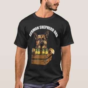 Camiseta Pai do Bebendo do Pai do do German shepherd do Me