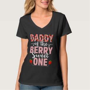 Camiseta Pai Do Berry Sweet One Birthday Strawberry D