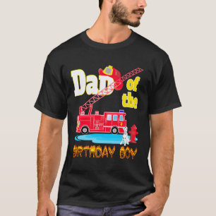 Camiseta Pai Do Brinquedo De Aniversário Do Bicicleta-Fogo