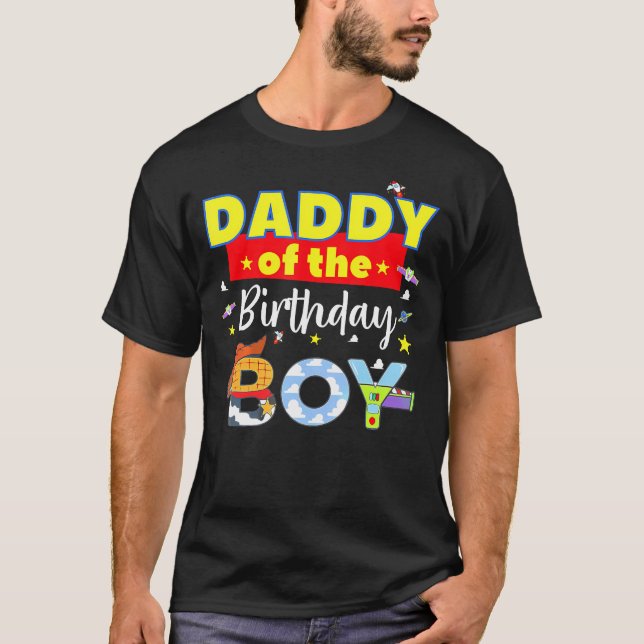 Camiseta Pai Do Brinquedo De Aniversário Que Combina Famila (Frente)