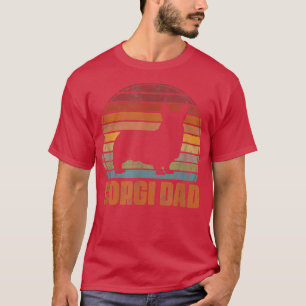 Camiseta Pai do Cachorro Mens Corgi Pai Padre Corgi Propri