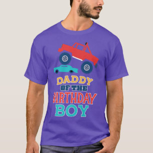 Camiseta Pai Do Caminhão Monstro De Aniversário Que Corresp