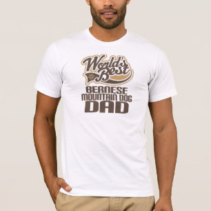 Camiseta Pai do cão de montanha de Bernese (mundos