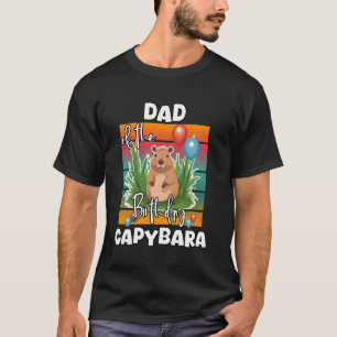 Camiseta Pai Do Capivara De Aniversário Fofa Celebração De