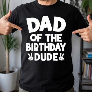 Camiseta Pai do Cara do Aniversário Casual Piada de Anivers