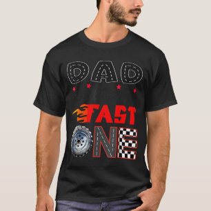 Camiseta Pai Do Carro De Corrida Um Aniversário Menino