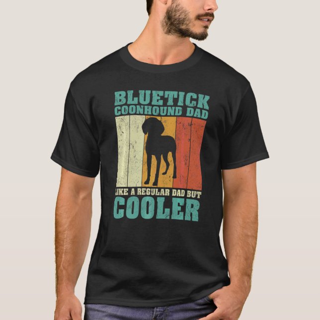 Camiseta Pai Do Conhound Bluetick Mens Como Um Fa De Pai Re (Frente)
