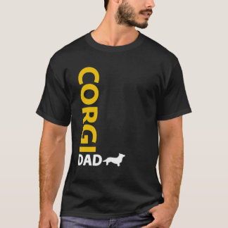 Camiseta Pai do Corgi de Galês do casaco de lã