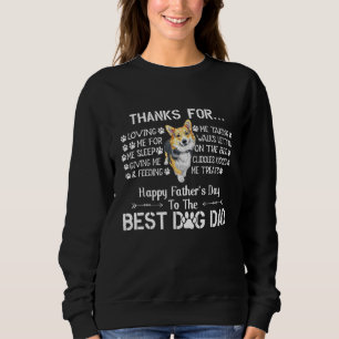 Camiseta Pai do Dia do Pai Homens Pembroke Welsh Corgi Pai