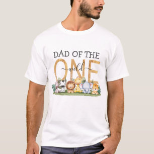 Camiseta Pai do diafragma Safari Selvagem Única