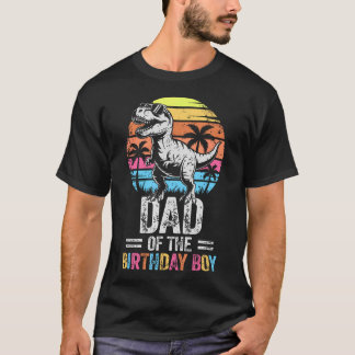 Camiseta Pai do Dinossauro da Festa de Aniversário