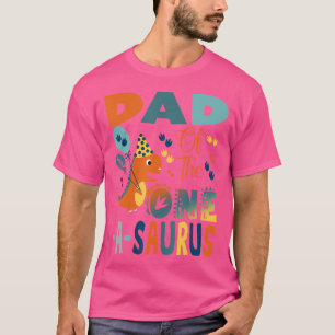 Camiseta Pai Do Dinossauro segundo aniversário A-Saurus