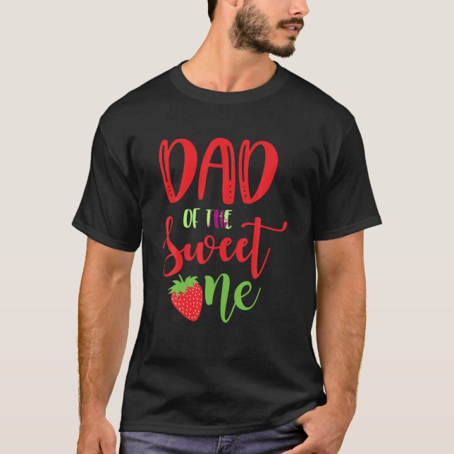 Camiseta Pai Do Doce Morango Que Pensava Aniversário Pa (Frente)