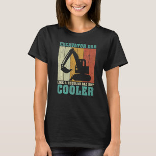 Camiseta Pai Do Escavador Retrovisor Do Vintage, Tal Como U