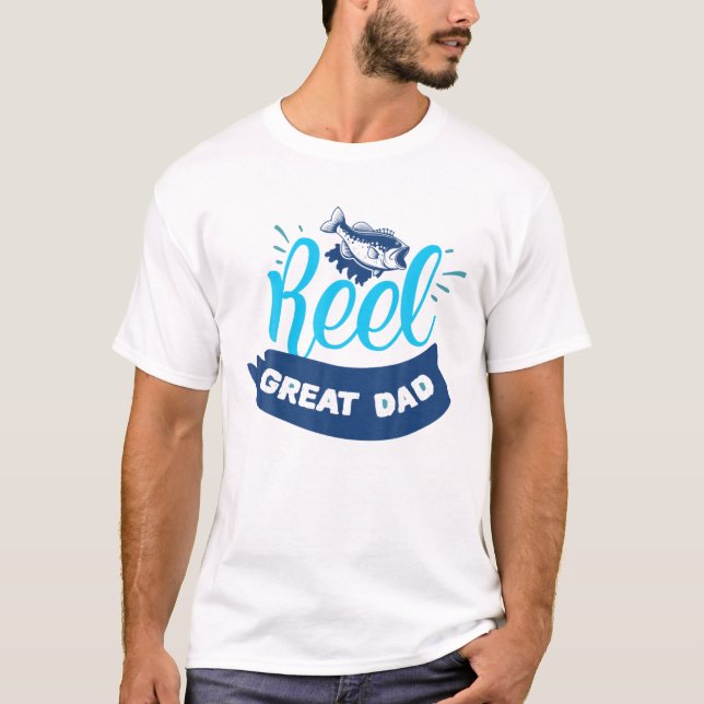 Camiseta Pai do Excelente da engrenagem da mídia | Pesca En (Frente)