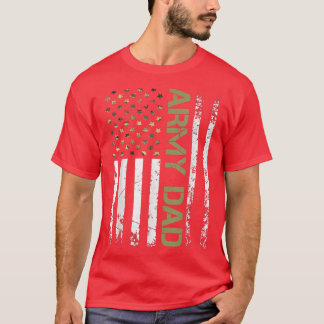 Camiseta Pai do Exército Mens Estados Unidos Bandeira do Pa