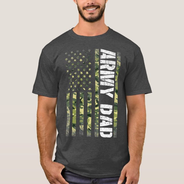Camiseta Pai do Exército Orgânico dos Estados Unidos Presen (Frente)