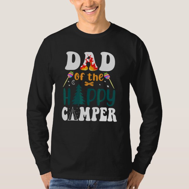 Camiseta Pai Do Feliz Camping Camper Padre (Frente)