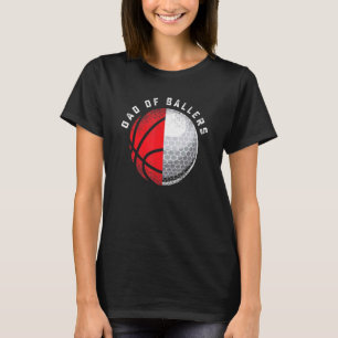 Camiseta Pai Do Filho Crianças Filhas Jogador De Golfe