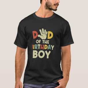 Camiseta Pai Do Garoto De Aniversário Oi Fa De 5 Anos