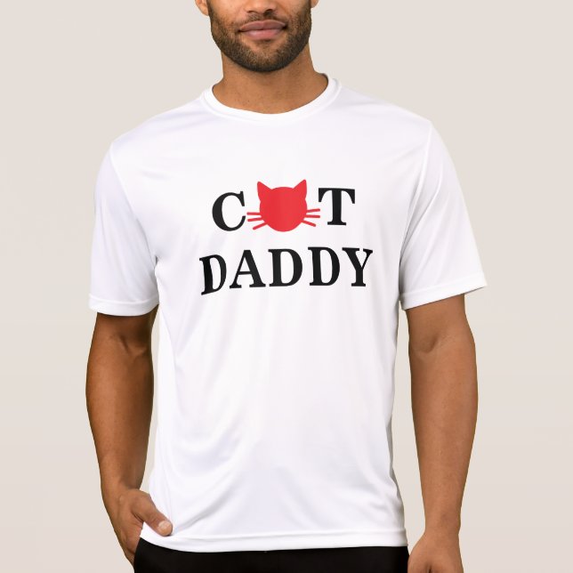 Camiseta Pai do gato engraçado (Frente)