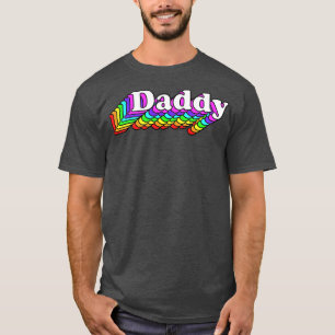 Camiseta Pai do Gay do pai Retorna LGBT Arco-Íris LGBTQ