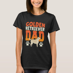 Camiseta Pai do Golden Retriever Amante de Cães Engraçados