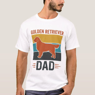 Camiseta Pai do Golden Retriever Design Vetorial de Amante