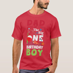 Camiseta Pai Do Grande Garoto De Aniversário Que Pesca 1rua