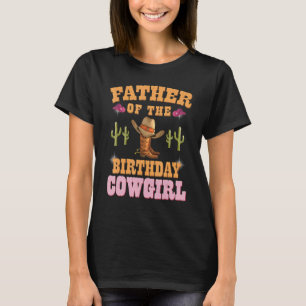 Camiseta Pai do Homem no Aniversário Tema Vaqueira Ocidenta