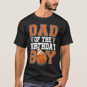 Camiseta Pai Do Jogador De Basquete De Aniversário Fa