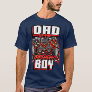 Camiseta Pai do Jogo de Vídeo da Família Birthday Boy Match