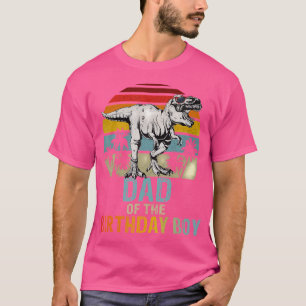 Camiseta Pai Do Jovem De Aniversário Dinossauro T Rex Famil