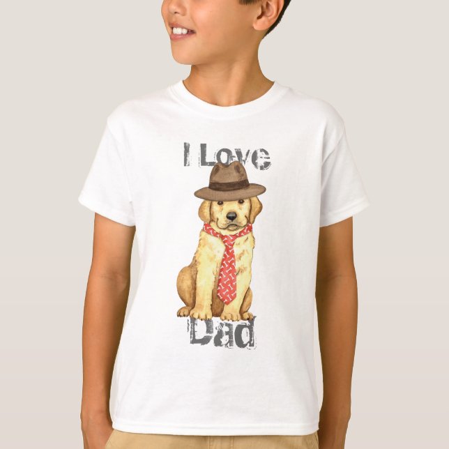 Camiseta Pai do laboratório amarelo (Frente)