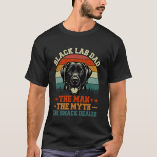 Camiseta Pai do Labrador Retriever Preto Pai do Lab Preto