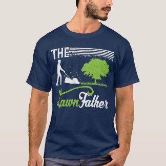 Camiseta Pai do Landscaper Gardener Lawn Mower presente Pad