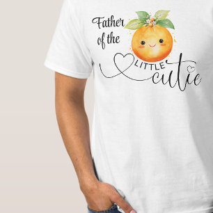 Camiseta Pai do Laranja Cítrico Pequeno e Fofo