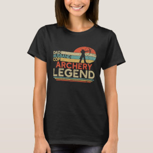 Camiseta Pai Do Marido Arqueiro De Legenda Arco Caça Po