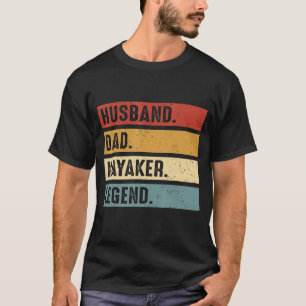 Camiseta Pai do marido Kayaker Kayaking Kayak Paddling Boat