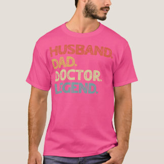 Camiseta Pai Do Marido Legend Vintage Engraçado Fa Médica