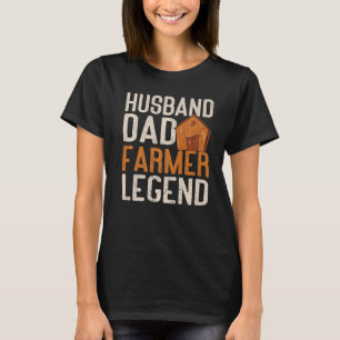 Camiseta Pai do marido Legenda do fazendeiro Papa Pai