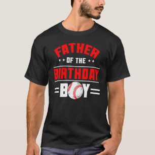 Camiseta Pai Do Menino De Aniversário Da Família Tema De Ba