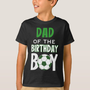 Camiseta Pai do Menino de Aniversário Mãe de Futebol