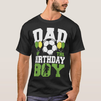 Camiseta Pai Do Menino Do Aniversário Família Combinando Fu